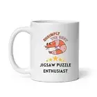 Novelty mug Shrimpy simply the best in the world jigsaw puzzle enthusiast