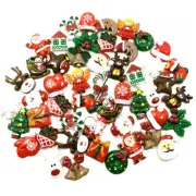 50 Pieces for Christmas Gift Flatback Cabochons Resin Embellishments