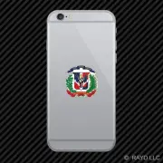 Dominican Coat of Arms Cell Phone Sticker Mobile Dominican Republic flag DOM DO