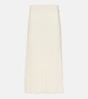 [Joseph] Joseph Knitted wool midi skirt AU 16 white