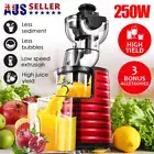 Slow Juicer Cold Press Whole Fruit Juice Chute Extractor Vegetable Processor Set