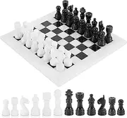 RADICALn White and Black Handmade Marble Full Chess Game Sets for All