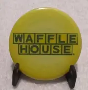 3" Button Badge Pin ~ WAFFLE HOUSE ~ Button Pin Badge ~ NEW