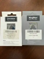 Two (2) 128GB MSATA SSD Internal Solid State Drive Sunbow, KingDian, New In Box