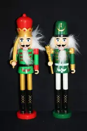 NEW Nutcracker 8" Tall Christmas Holiday Decorative Statues Red Green #10