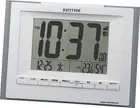 RHYTHM Hanging Clock Alarm Clock Radio Wave Digital Hanging Temperature