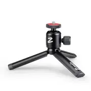 Metal Mini Tripod + Ball Head Mount, with 1/4 Inch Screw Desktop Tabletop Sta...