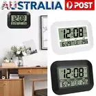 Digital Wall Clock Battery Operated Desk Alarm Clock with Temperature Date Day