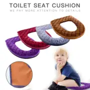 Bathroom Toilet Seat Closestool Washable Soft Warmer Pad Cushion Cover Mat