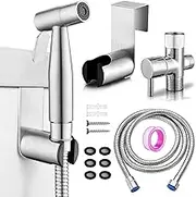 Handheld Toilet Bidet Sprayer for Jet Spray Variable Spray Pressure with Bidet Hose for Feminine Wash Muslim Shower Stainless Steel Bathroom Jet Sprayer Kit for Baby Cloth Diaper Washer