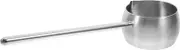 Housoutil Stainless Steel Deep Spoon with Pour Spout, Ladle Spoon, Long Handle Soup Spoon for Kitchen Cooking Serving Soups and Drizzle Sauces, 300ML