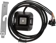 LABRIMP Power Button Extension with Dual USB Ports Audio External Desktop Computer Case for Motherboard Control Easy Operation and Durable Design