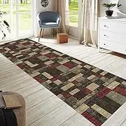 Modern Runner Rug for Hallway 100-600cm Vintage Hallway Rugs, Floor Carpet Runner Washable Area Rug Runner for Laundry Room Bedroom, Kitchen Mats(60x200cm)