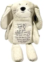 Demdaco Poetic Threads Bunny Sweet Little One Heather Gray Weighted Bean Bag