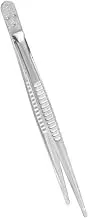 Gogogmee Precision Stainless Steel Tweezer for Insect Specimen Display Flat Tip Stamp Handling Tool Ergonomic Grip for Collecting and Hobby Tasks Stainless Steel Construction