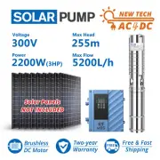 [Replacement pump]4" Solar Submersible Water Bore Pump 3HP 255m Max Head 5.2m3/h