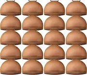 Teenitor Wig Caps, 20 Pack Stretchy Nylon Skin Tone Wig Application Caps for Women and Men - Brown