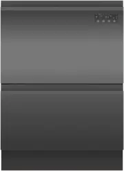 Fisher & Paykel Double DishDrawer Dishwasher Black Stainless Steel