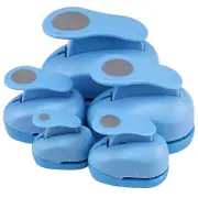 Circle Paper Punch, 5 PCS Circle Punches for Paper Crafts, 5 Different Size Circle Hole Punch,Rando Random Color