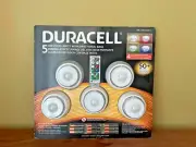 Duracell 5 LED Puck Lights with Directional Base Remote Control, W/ Batteries