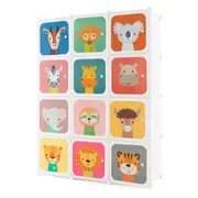 Giantex 12-Cube Baby Closet Portable Kids Wardrobe DIY Modular Storage Organizer White