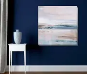 Blue Sea Stretched Canvas Print A397