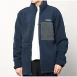 [台灣現貨] COLUMBIA哥倫比亞 男款 刷毛外套 -深藍 ( 羊羔毛厚磅 超暖外套) 現貨