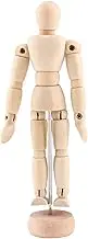 Wooden Male Manikin Figure 4.5inch, Sketch Model, Desk Toy, Photography Prop for Artists Model, Animation, Ornament