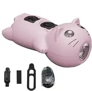Cycle Lights Front | Cat Electric Cycle Light | Rechargeable Cycling Flashlight, Waterproof Electric Cycle Light with Horn Cute for Kids Adults