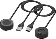 Intended for Garmin Forerunner 745 Charger, 2-Pack Replacement USB Charging Cable 3.3Ft Sturdy Power Cord Charger Stand Intended for Forerunner 745 Smartwatch