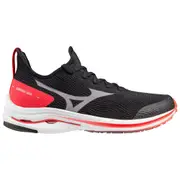 Mizuno Womens Wave Rider Neo Neutral Cushioned Running Shoes (Black/Red)