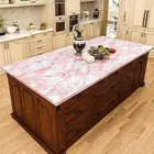 Rose Quartz Kitchen Counter Slab, Pink Quartz Stone Dining Counter Slab, Decors
