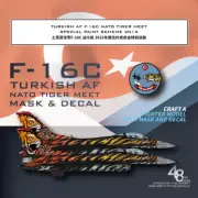 Galaxy G48083 1/48 TURKISH AF F-16C NATO TIGER MEET PAINT SCHEME MASK&DECEL