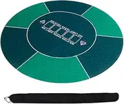 TX GIRL 120cm Poker Layout Texas Hold'em Poker Table Cloth Rubber Poker Mat Round Table Mat Board Game Cloth Layouts (Size : 120cm)