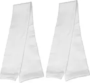 [BRIGHTFUFU] 1 Pair Rugby Socks Running Sleeves Football Socks Football Calf Sleeves Elastic Sports Socks Calf Stockings Sports Sleeves Polyester White Breathable Men and Women Pile of Socks