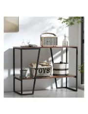 [Artiss] 2-Tier Console Table 106cm in Walnut Cora