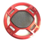 6" Speaker Cover Red ABS Frame & Metal Mesh Grill For Car Audio DJ, PA Speakers