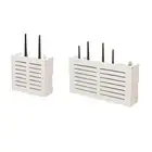 Wall-Mounted WiFi Router Storage Box - Elegant Cable Organizer for Home1423