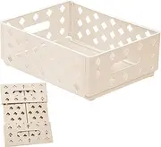 Small Baskets for Organizing - Small Crate for Desk Organizing,Scalable Storage Boxes Crate for Desktop, Container Organiser for Home Kitchen