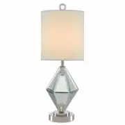 New 17.5" Alexia Table Lamp in Mirror/Polished Nickel MSRP $356 - Free Shipping