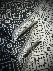 Ethnic striped fabric, scraps, scraps, native pattern, Ortega, handicraft