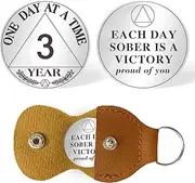 Sobriety Coin Sobriety Chips AA Chip AA Coins ONE Day at A TIME Sober Token Recovery Medallion NA Coins Laser Engraved