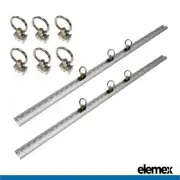 1 Metre Anchor Track Tie Down Point Rail Trailer (2x Track + 6x Rings) LTrack