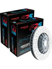 2 x Bremtec Evolve F2S Plus Disc Brake Rotor 298mm BDR40051REV BDR40050LEV (for: Porsche)