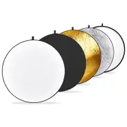 NEEWER 32 Inch/80 Centimeter Light Reflector Light Diffuser 5 in 1 Collapsibl...