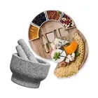 ChefSofi Cheese Board and EXTRA Large Mortar and Pestle Set.