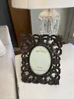 Ornate Picture Frame Heavy Resin Brown 5x7