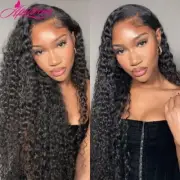 Deep Wave Transparent 4x4 5x5 Lace Closure 13x4 13x6 Lace Frontal Wig 250%