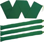 CCJZBCAU 4Pcs Sand Bags Thickened Long Canvas Sandbags Sturdy Flood Water Barrier Sand Bags Reusable Flood Prevention Sandbags for Flooding Home Garage Door Flood Control(15cm*1.8m,green)
