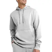 Men's Hoodie Gray Hooded Plain Pocket Sports Outdoor Daily Holiday Polyester Streetwear Basic Casual Spring Fall Clothing Apparel Hoodies Sweatshirts